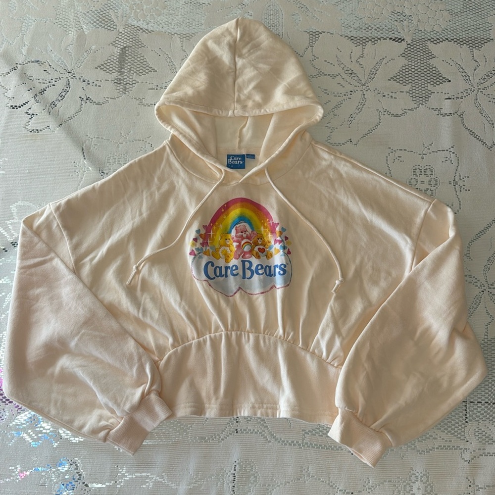 Care Bears Size XL Crop Hoodie Sweatshirt